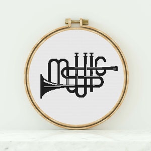 Music Cross Stitch Pattern Music Counted Cross Stitch Modern Cross Stitch Music Cross Stitch Music Pattern PDF Download