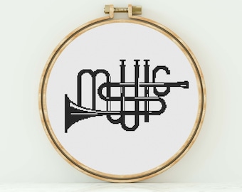 Music Cross Stitch Pattern Music Counted Cross Stitch Modern Cross Stitch Music Cross Stitch Music Pattern PDF Download