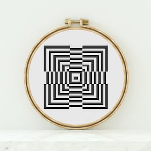 Geometric Shape Art Cross Stitch Pattern Geometric Shape Art Counted Cross Stitch Modern Cross Stitch Pattern PDF