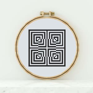 Geometric Shape Art Cross Stitch Pattern Geometric Shape Art Counted Cross Stitch Modern Cross Stitch Pattern PDF