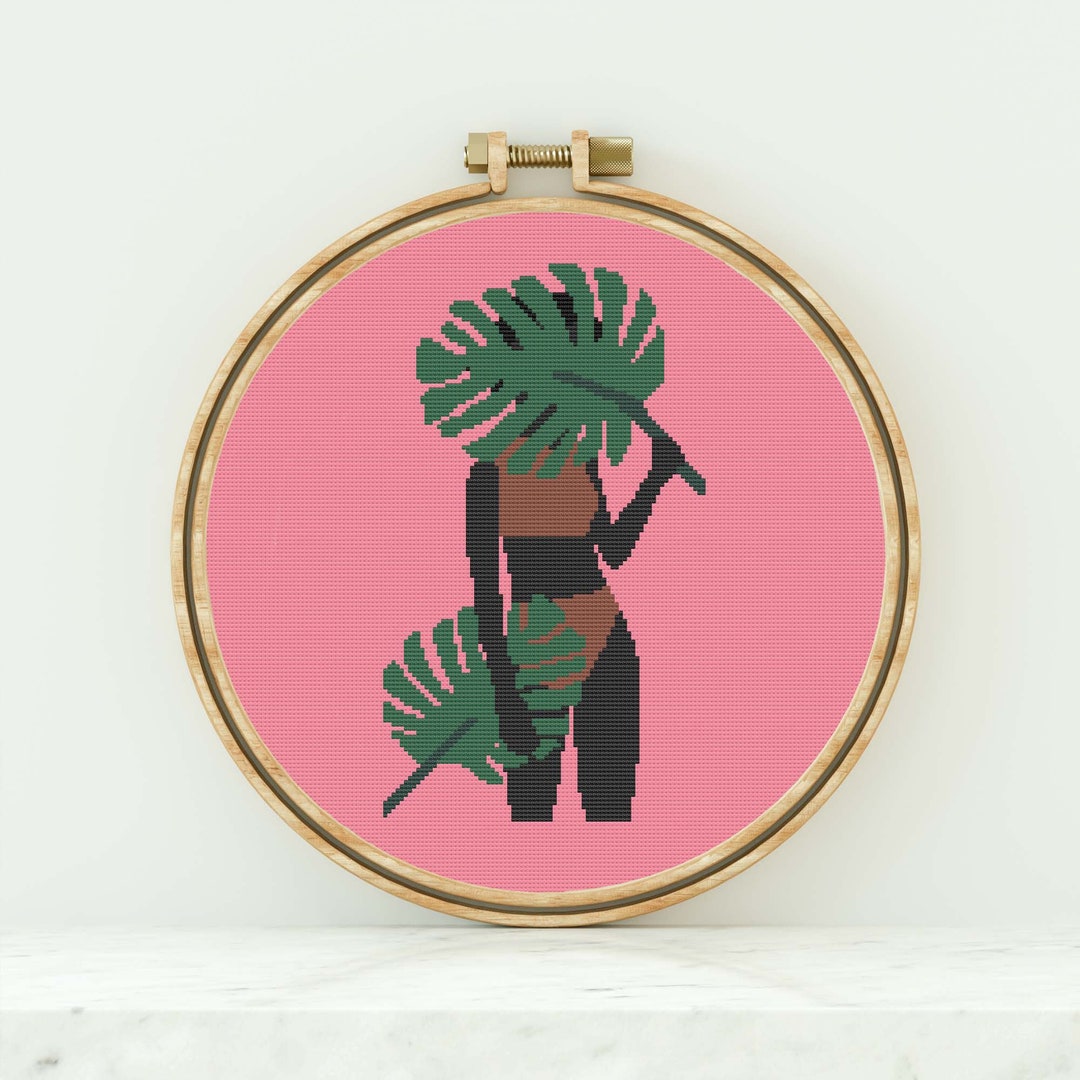 Black Woman Cross Stitch Pattern Black Woman Counted Cross Stitch