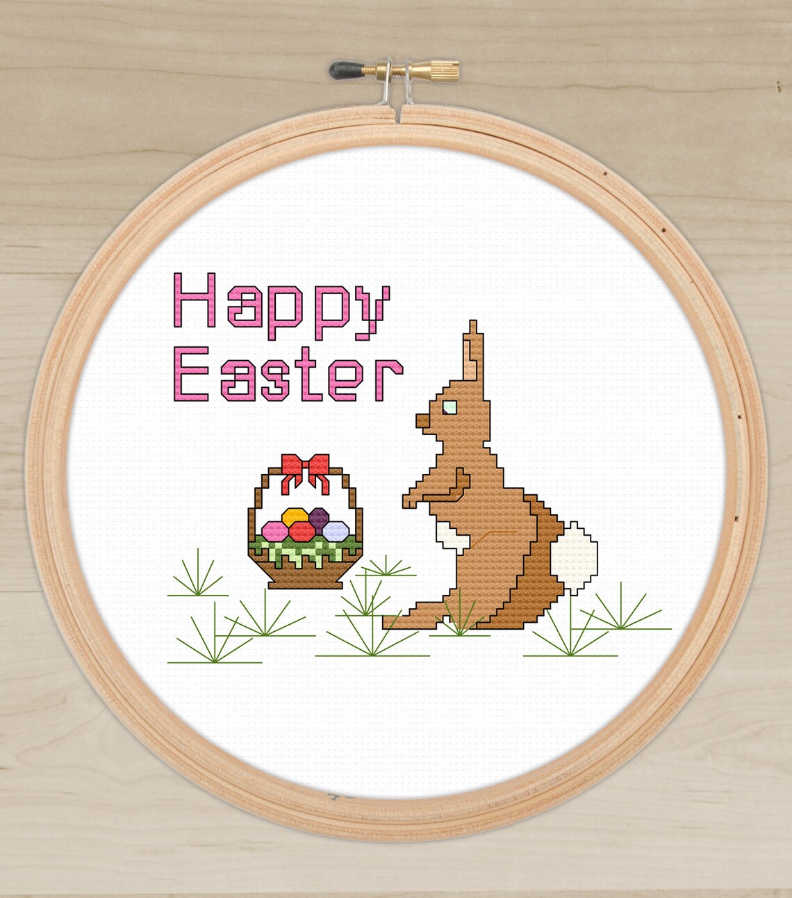 Happy Easter Instant Download Crossstitch PDF Easter Etsy