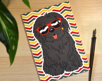 Dreadlock Dog Punky Reggae Party A5 Lined Notebook