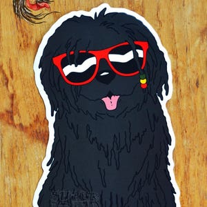 Dreadlock Dog Super Dread Large Vinyl Sticker