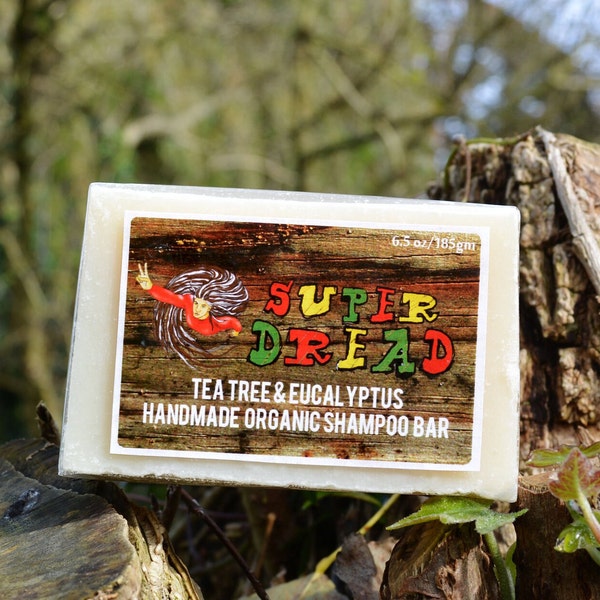 Barra de champú para rastas Super Dread Tea Tree and Eucalyptus de 200 g/7 oz