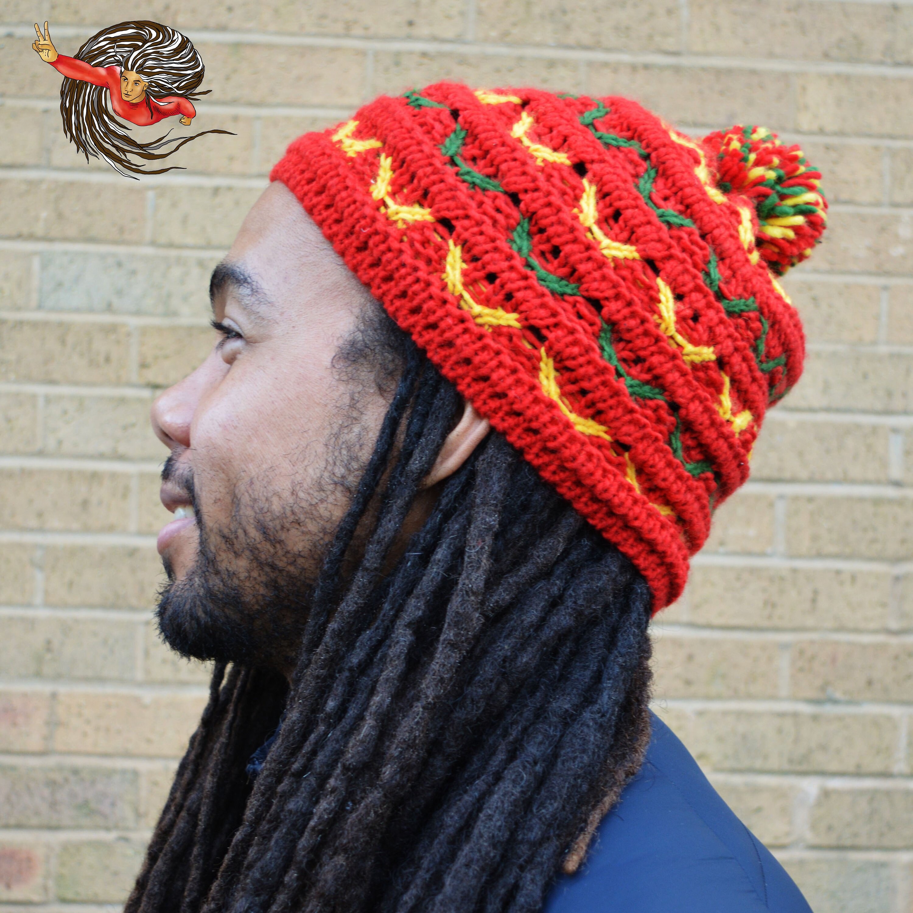 two puff hat