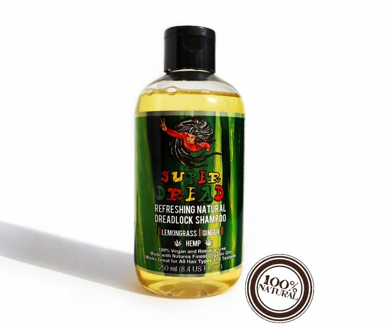 Super Dread Natural Dreadlock Shampoo Hemp Lemongrass And Etsy