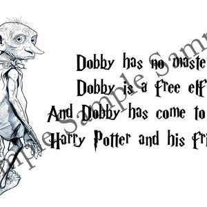 Dobby The House Elf Quotes This Item Is Unavailable | Etsy
