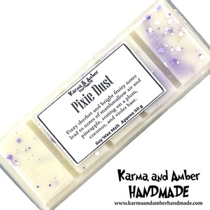 PIXIE DUST- Home Fragrance, Scented Snap Bars. Soy Wax Melts, -