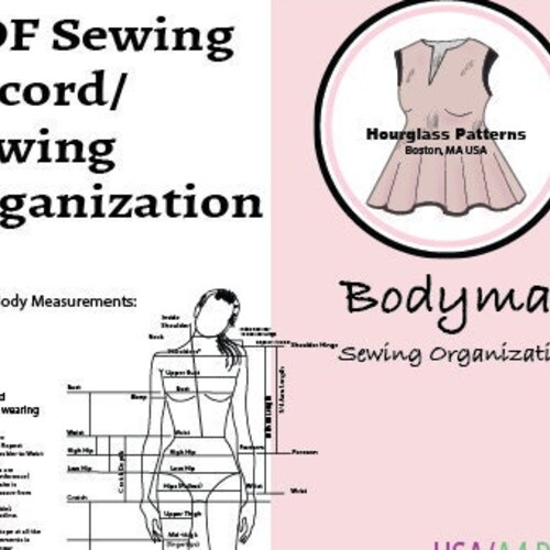 Hourglass Patterns© Detailed Body Measurements. Sewing Etsy