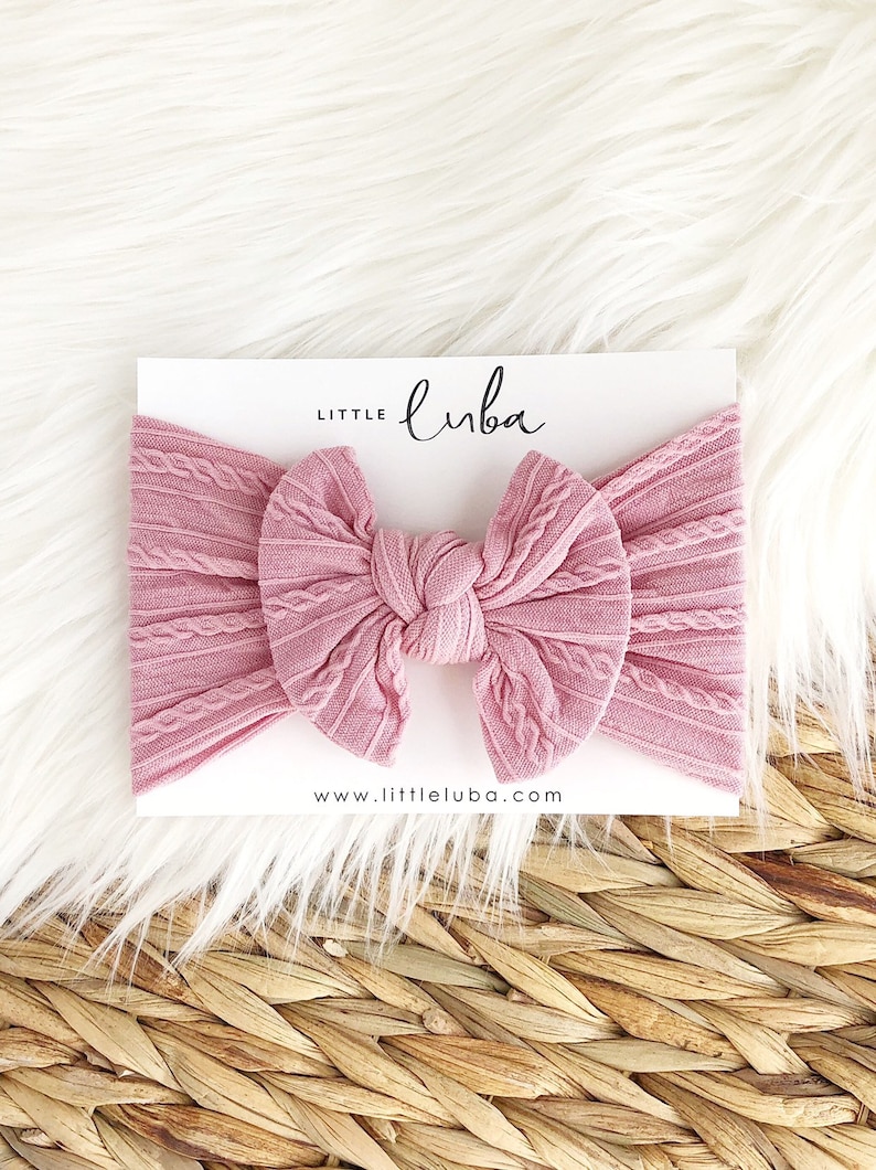 CABLE rose Top knot baby headwrap baby girl headwrap knotted turban knotted headwrap top knot bow baby girl headwraps girl headwraps