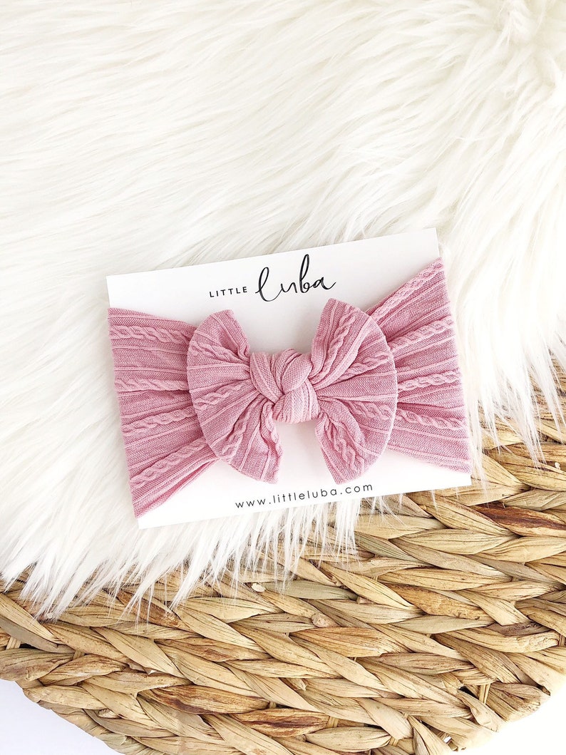 CABLE rose Top knot baby headwrap baby girl headwrap knotted turban knotted headwrap top knot bow baby girl headwraps girl headwraps