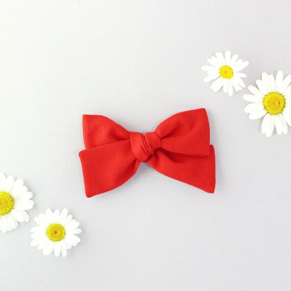 red baby bow