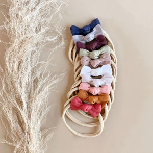 Ensemble mini nœud pour bébé, nœud pour cheveux de bébé nouveau-né, bandeau nœud nouveau-né, pince à cheveux bébé, mini nœud pour cheveux, nœud har nouveau-né, bandeau nouveau-né, mini nœud