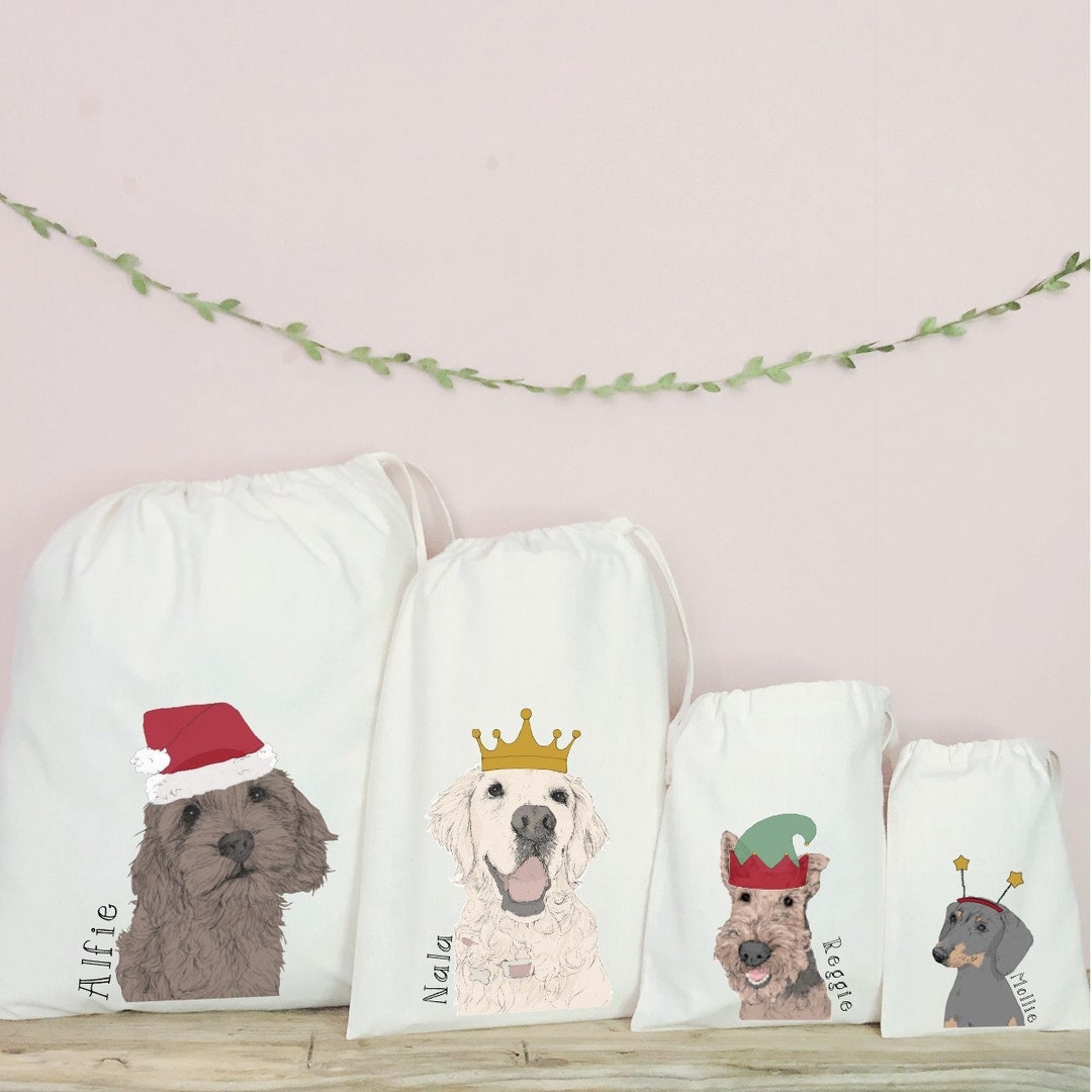 Personalised Dog Christmas Bag/sack Etsy UK