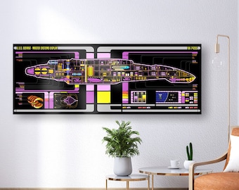 Star Trek USS Defiant NX-74205 Large Panel Print