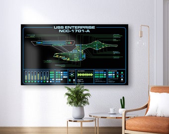 Star Trek USS Enterprise 1701-A Large Panel Print