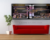 Star Trek Schematic LCARS USS Enterprise 1701-E Large Plexiglas Panel Print - Pay less Visit www.lcarsstudio.com
