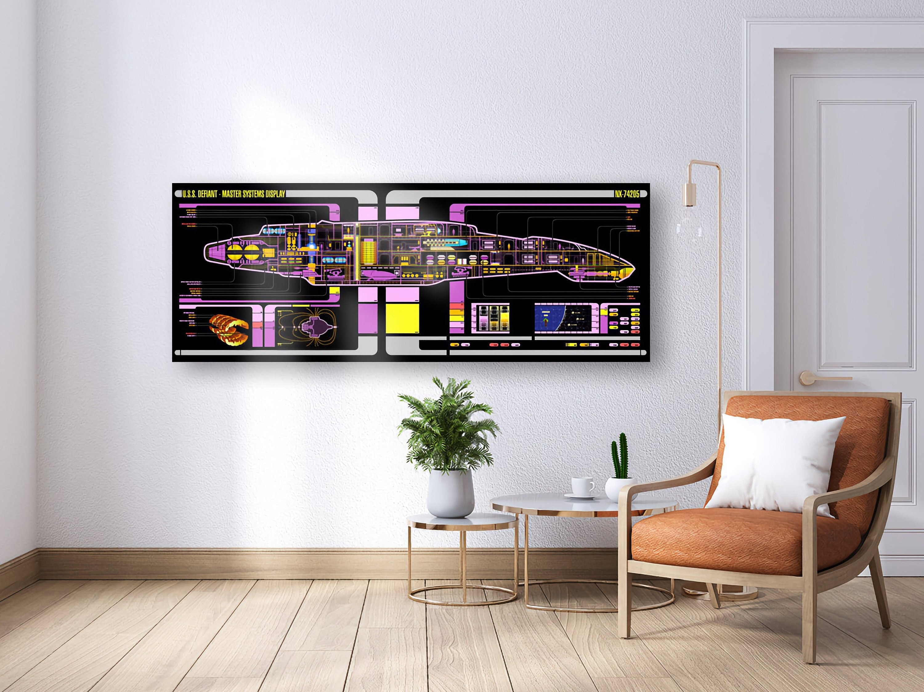 Star Trek USS Defiant NX-74205 Large Panel Print - Etsy Star Trek USS Defiant NX-74205 Large Panel Print - Etsy
