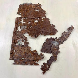 Found objects-Vintage industrial rusty metal pieces for mixed media, assemblage, steampunk, and collage.