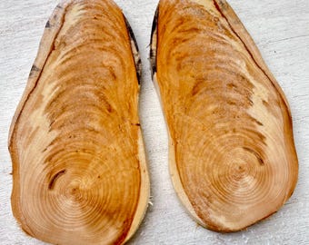Cachas para cuchillos: madera de tilo veteada con vetas simétricas para la fabricación de cuchillos, decoración de paredes, proyectos con resina epoxi, estabilización, pirograbado, etc.