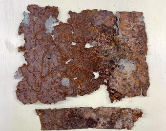 Objetos encontrados: piezas vintage de metal oxidado de estilo industrial para técnicas mixtas, ensamblaje, steampunk y collage.