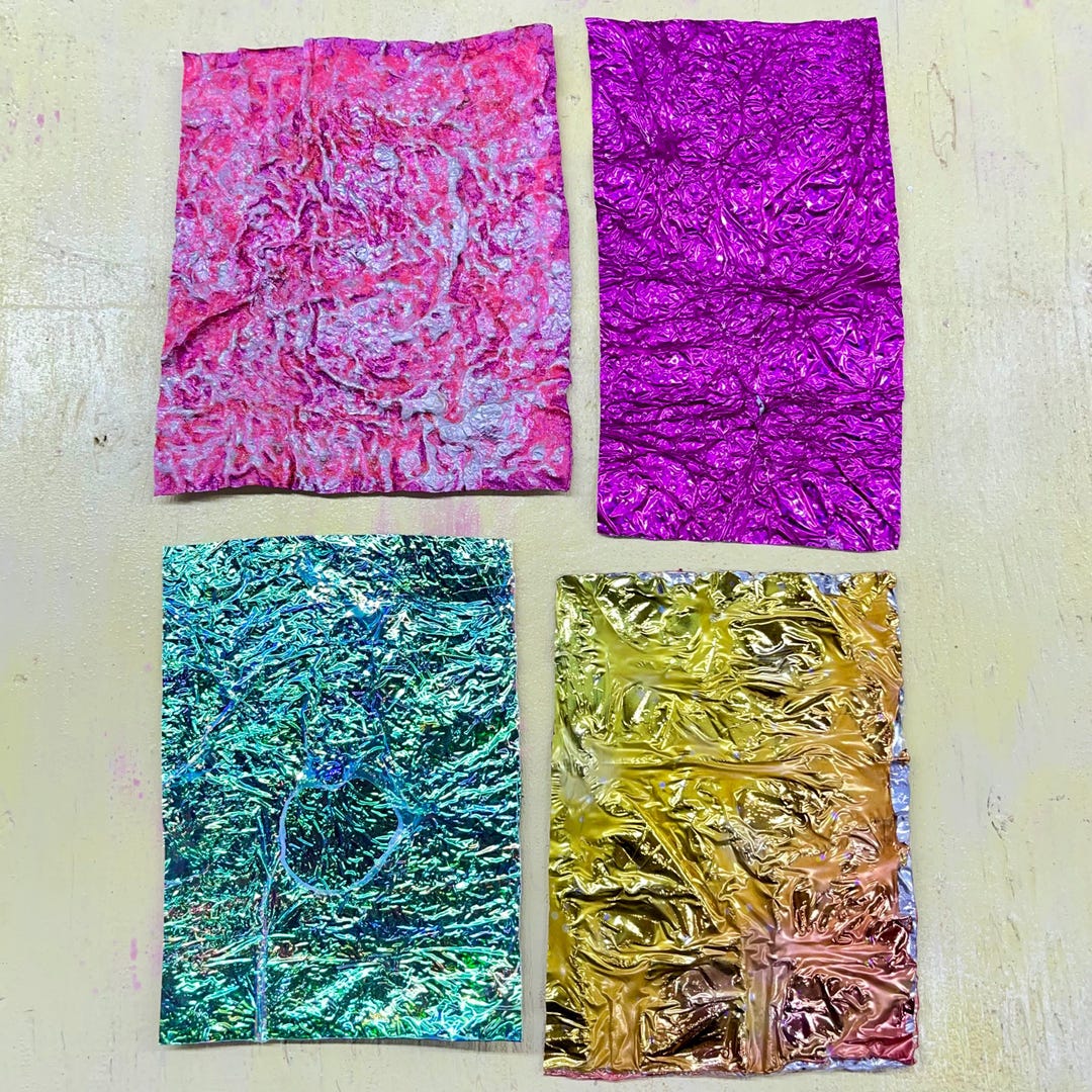 Textured Inlay Textured Inlay Sampler-handmade, Multicolored Inlay Film for Resin ...
