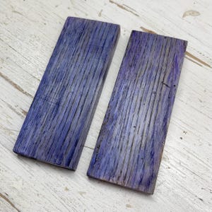 Stabilized Maple craft wood pieces-Book matched & dyed for knife scales, jewelry-making, epoxy work, etc.