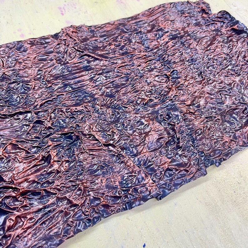 Textured Inlay-handmade, Metallic Copper Inlay Film for Resin Jewelry ...