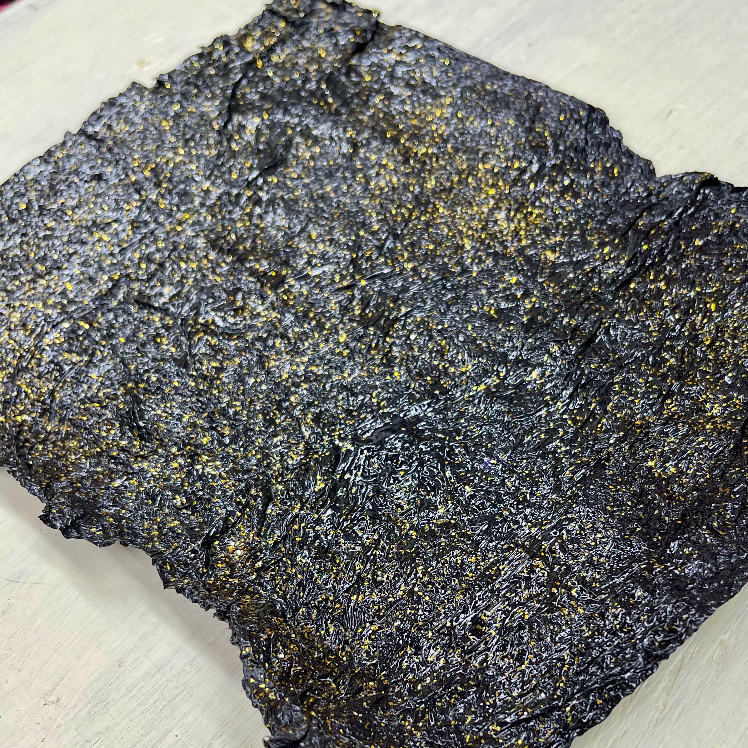 Textured Inlay-handmade, Black and Gold Inlay Film for Resin Jewelry ...