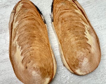 Cachas para cuchillos: madera de tilo veteada con vetas simétricas para la fabricación de cuchillos, decoración de paredes, proyectos con resina epoxi, estabilización, pirograbado, etc.