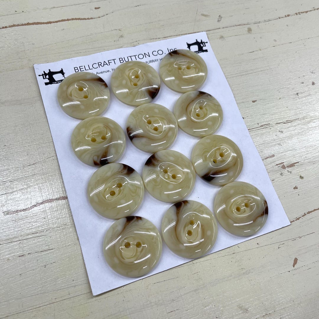 Buttons-vintage Large Faux Horn 4 Hole Buttons - Etsy