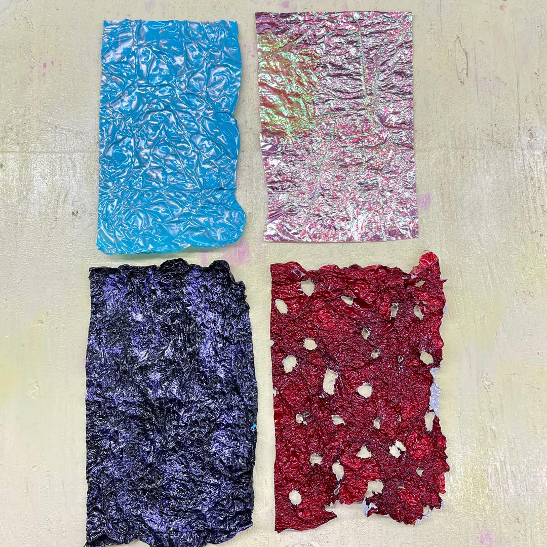 Textured Inlay Sampler-handmade, Multicolored Inlay Film for Resin ...