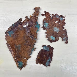 Found objects-Vintage industrial rusty metal pieces for mixed media, assemblage, steampunk, and collage.