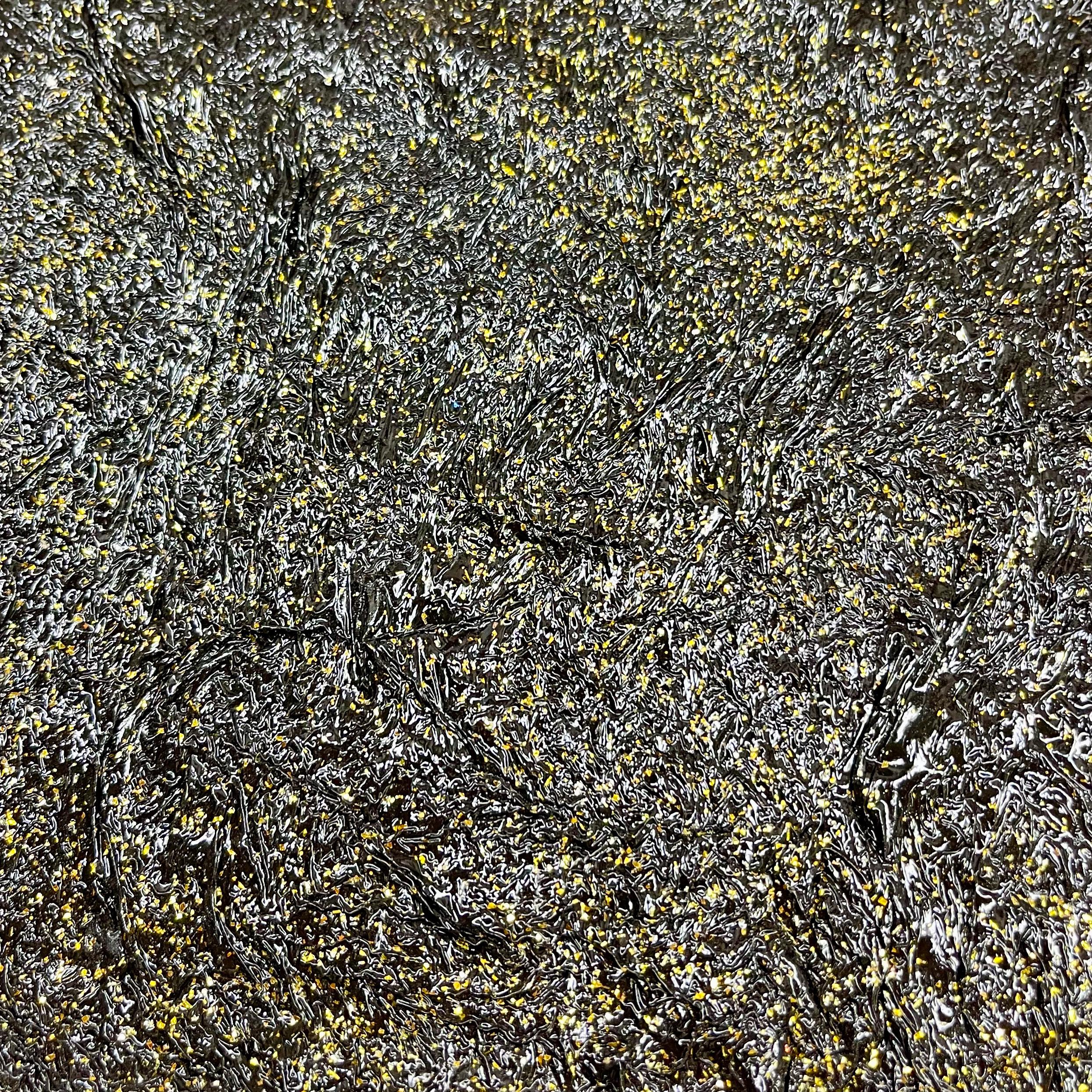Textured Inlay-handmade, Black and Gold Inlay Film for Resin Jewelry ...