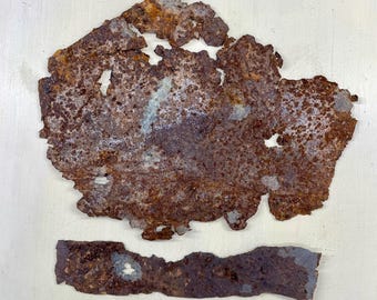 Found objects-Vintage industrial rusty metal pieces for mixed media, assemblage, steampunk, and collage.