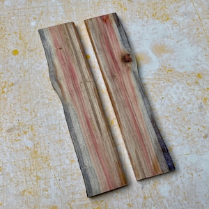 Casquillos para cuchillos: madera de arce negundo estabilizada y unida en libro para mangos de cuchillos, proyectos de resina epoxi, fabricación de joyas, etc.