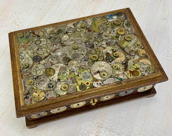 Joyero - Joyero Steampunk único, hecho a mano
