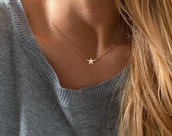 North Star Necklace - Dainty Star Necklace - Wanderlust Jewelry - Good Luck Necklace - Gift for Her