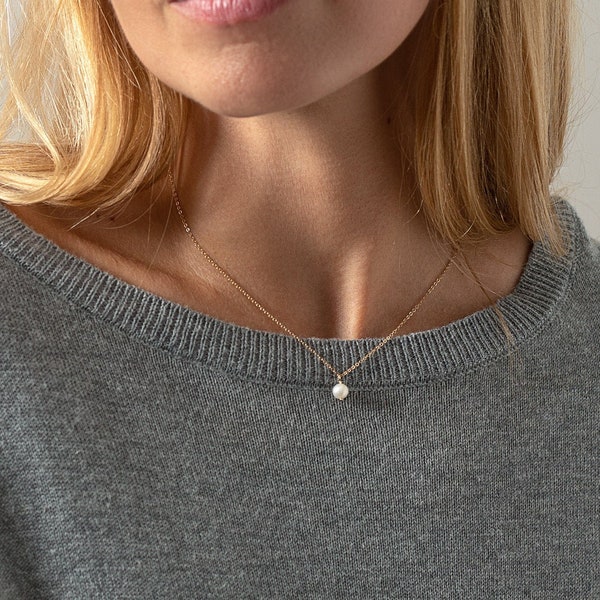 Drop Chain Pearl Necklace main image 0