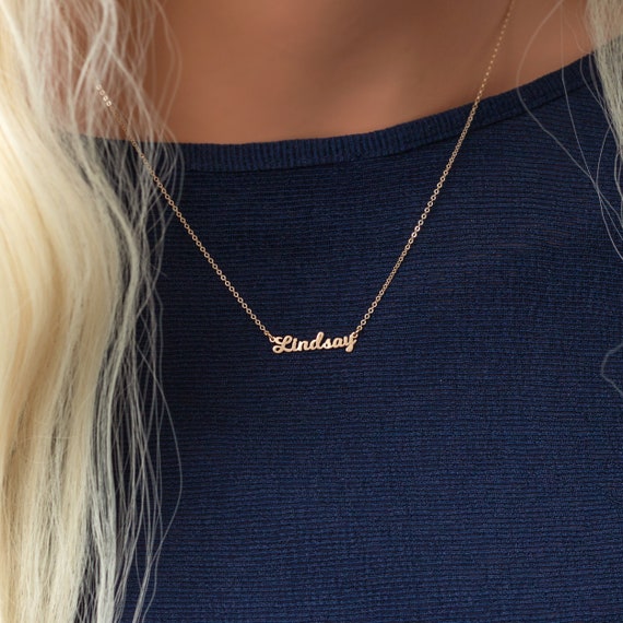 Dainty Name Necklace Custom Name 