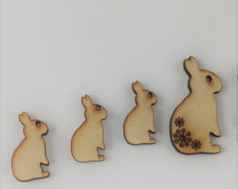 Bunny Family Embellishments