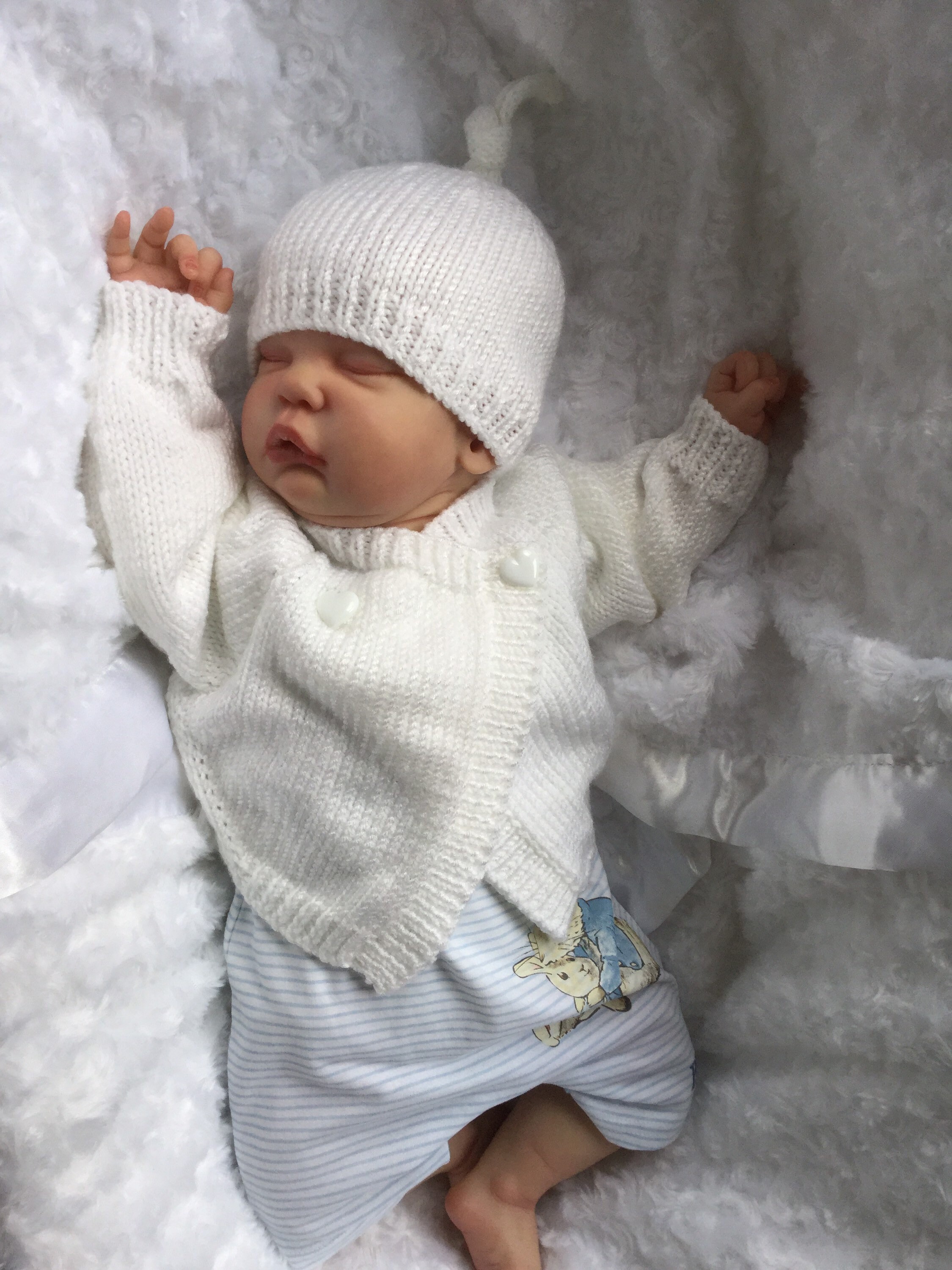 Hand Knitted Newborn Set New Baby Gift 