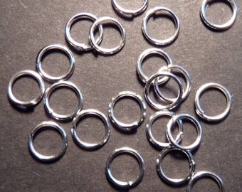 Set of 40 rings broken 7 mm in diameter