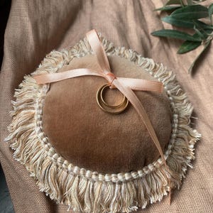 Velvet Ring Cushion, Italian Wedding, Wedding Ring Bearer