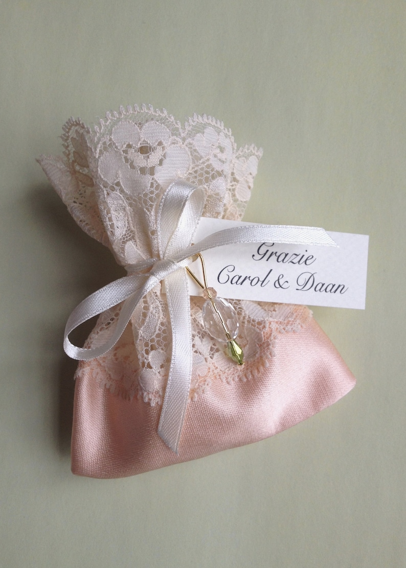 Lace Favor Bag Italian Wedding Favors Baptism Jordan Etsy