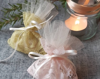 lace gift bags, sugared almonds bags, italian treat bags, SET of 50