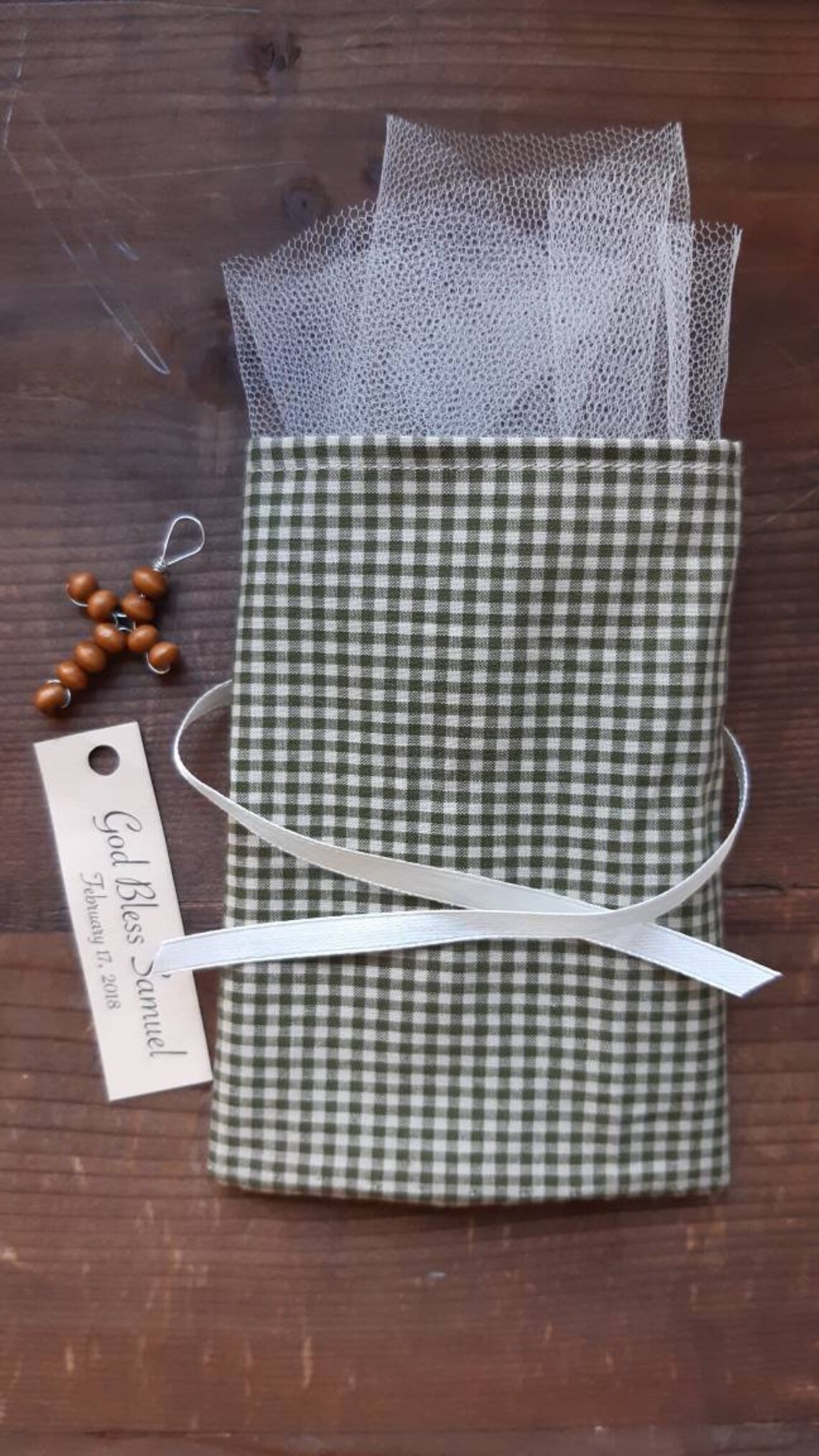 Italian Boy Baptism Italian Favor Bags Gingham Gift Bags Etsy