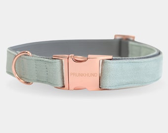 Designer dog collar ICE with rose gold colored hardware