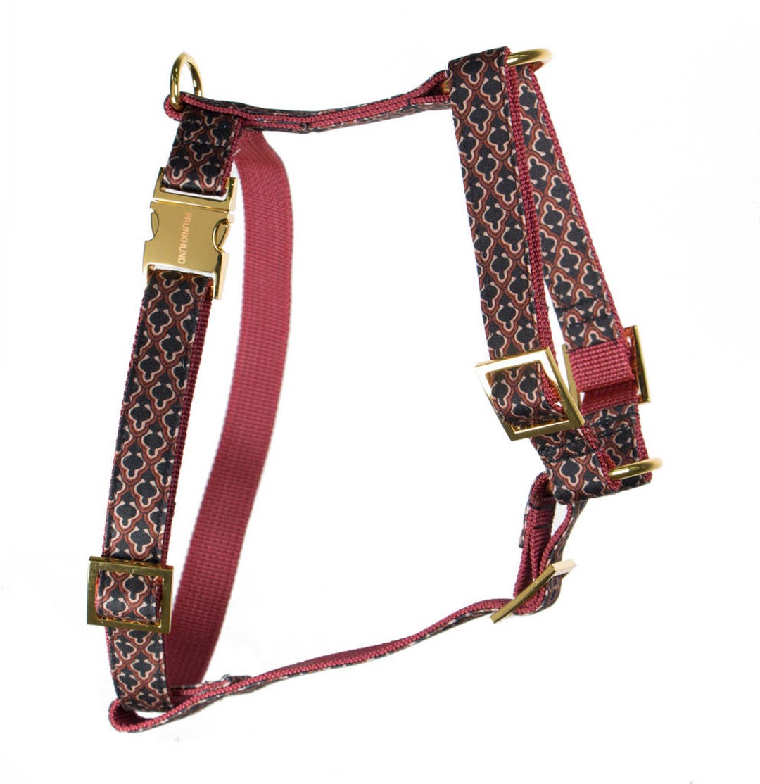 Designer Dog Harness OXFORD Designer Harness With Gold -  Denmark